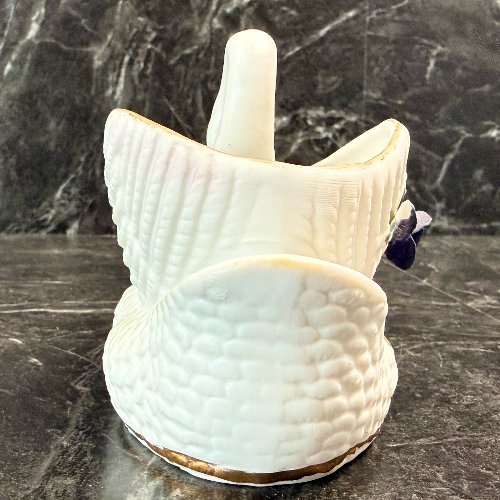 Genuine Porcelain Swan Planter - Picture 7 of 16